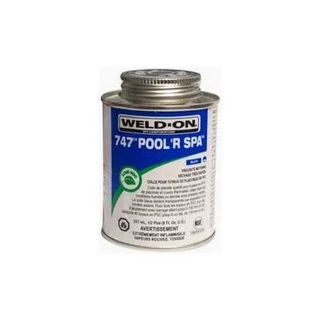 COLLE POUR TUYAUTERIE 473ML WELD-ON clear